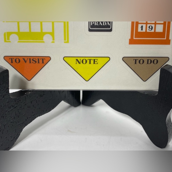 PRADA x TRAVELER’S COMPANY JAPAN SELFRIDGES London STICKER SHEET NEW RARE! - Picture 6 of 8